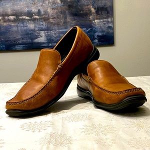 Cole Haan C08204 Brown Leather Slip On Moccasin Loafer Shoe Nike Air Mens 11.5